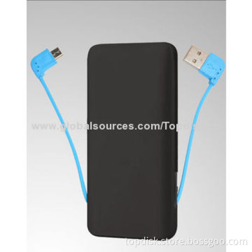 Power Bank Case for iPhone 5/ 5s and ipad, with an Integration of Battery and Cables